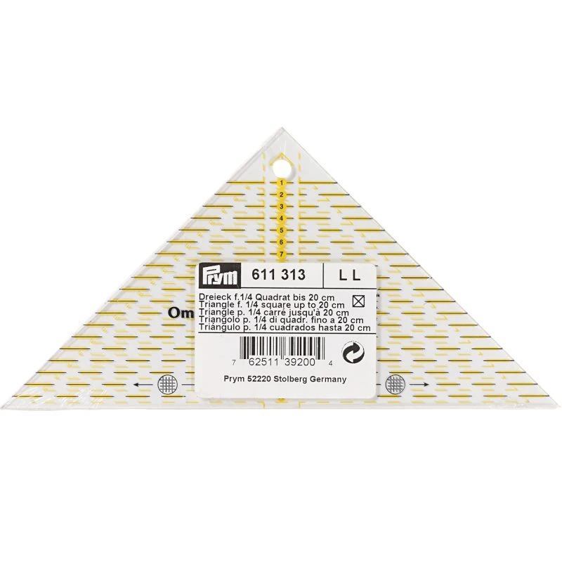 Prym Lineal-Dreieck Omnigrid (1/4 Quadrat Bis 20 Cm) 1 Prym Lineal-Dreieck Omnigrid (1/4 Quadrat Bis 20 Cm)