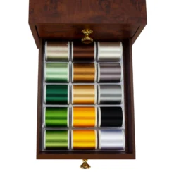 Madeira Garnschatulle Rayon No.40 (gefüllt/ Wurzelholz-Optik) -NähKunst Angebote Store 10007263 04