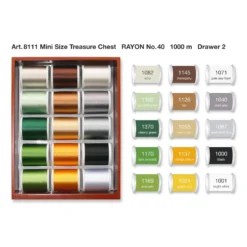 Madeira Garnschatulle Rayon No.40 (gefüllt/ Wurzelholz-Optik) -NähKunst Angebote Store 10007263 rayon 40 garntruhe wurzelholz 3