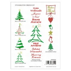 Nähwelt Flach Stickmuster "Weihnachten" (8 Stickmuster)