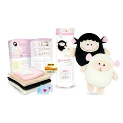 Kullaloo Material- Doppelnähset Schaf LARI (weiß Und Schwarz)