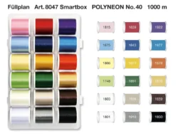 Madeira Polyneon No.40 Smartbox (18 Farben/ 1000 M)