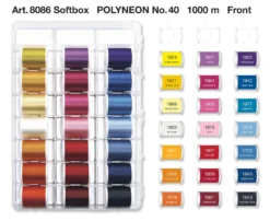 Madeira Polyneon No.40 Garnkoffer (40 Spulen/ 1000 M)