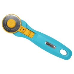 Semplix Rollschneider Maxi Mit 3 Klingen (45 Mm/ Gerade/ Wellen/ Zacken/ Blau)