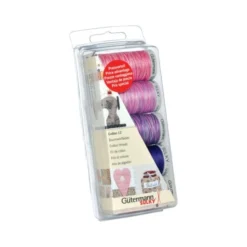 Gütermann Cotton 12 Nähfaden-Set-3 (5 Farben/ 200 M/ Berry)