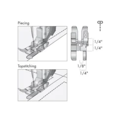 Pfaff 1/4 Patchworkfuß Mit Führung (für IDT-System)