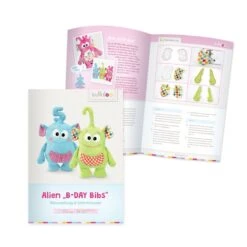 Kullaloo Materialset Alien B-Day Bibs (türkis/ Gepunktet) -NähKunst Angebote Store 10022435 alien bibs tuerkis 4