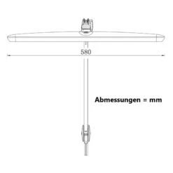 Semplix LED Arbeitslampe Tischlampe Weiß (117 LED/ Dimmbar/ Tischklemme) -NähKunst Angebote Store 10022469 zeichnung 2