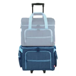 Prym Nähmaschinen-Trolley (44 X 22 X 36 Cm/ Jeans/ Türkis) -NähKunst Angebote Store 10022616 naehmaschinen trolley jeans 3