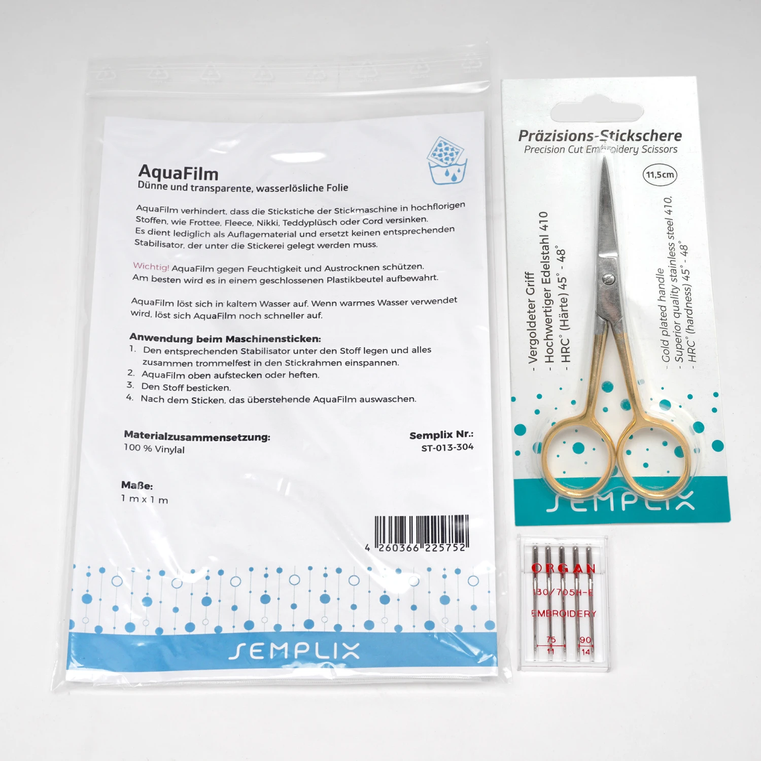 Basic-Stick-Set Für Einsteiger (Stabilisatoren/Garn/Nadeln/Schere) 2 Basic-Stick-Set Für Einsteiger (Stabilisatoren/Garn/Nadeln/Schere) – Bild 2