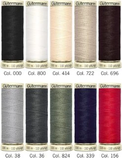 Gütermann Allesnäher Basic Nähfaden-Set-1 (10 Farben/ 100 M)