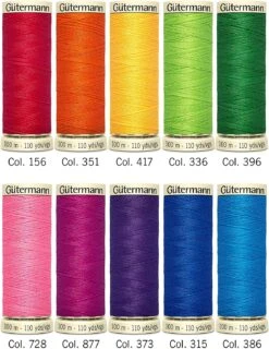 Gütermann Allesnäher Starke Farben Nähfaden-Set-3 (10 Farben/ 100 M)