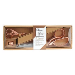 Klassé Premium Geschenk-Set Rosé Gold (1 X 22 Cm/ 1 X 9,5 Cm/ Fingerhut)