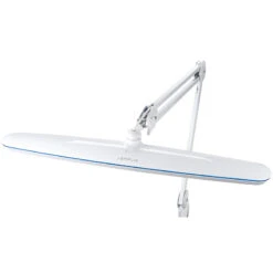 Semplix LED Arbeitslampe Tischlampe Weiß (117PCS LEDs/ Dimmbar/ Tischstandfuß/ Tischklemme)