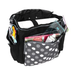 Semplix Nähmaschinentrolley Polka Dots Anthrazit/grau -NähKunst Angebote Store 10023534 06 shop1