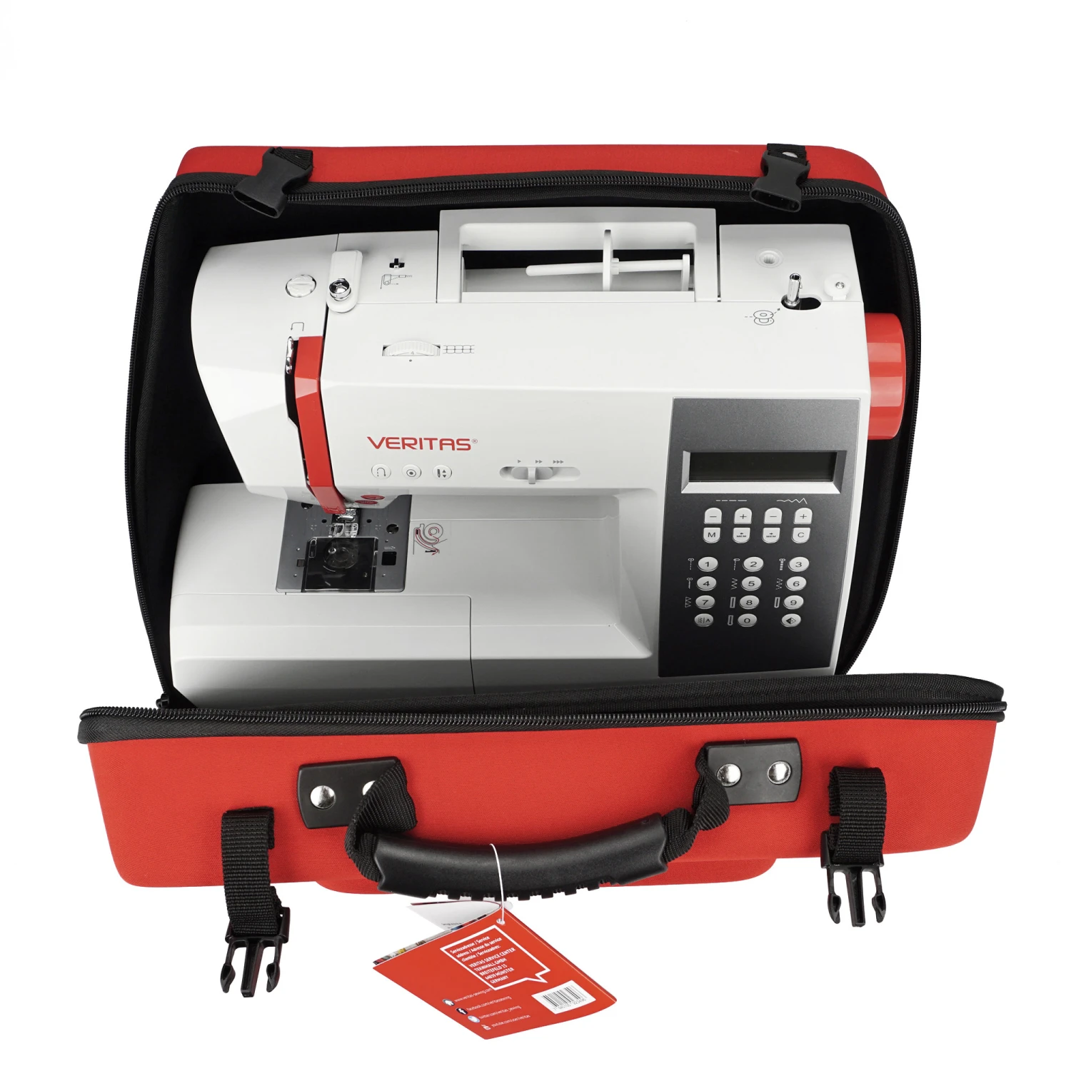 VERITAS Case Nähmaschinentasche (für Fast Alle Veritas Modelle/ Rot) 2 VERITAS Case Nähmaschinentasche (für Fast Alle Veritas Modelle/ Rot) – Bild 2