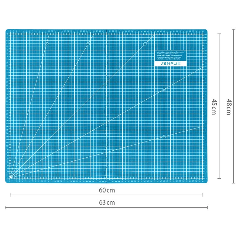 Semplix Faltbare Schneidematte Petrol (60 X 45 Cm/ Unterseite Rutschhemmend) A2 9 Semplix Faltbare Schneidematte Petrol (60 X 45 Cm/ Unterseite Rutschhemmend) A2 – Bild 9