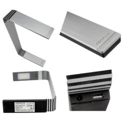 Semplix LED-Tischlampe (36 LEDs/ Silber/ Biegsames Gelenk/ Dimmbar) -NähKunst Angebote Store 10023775 06 shop