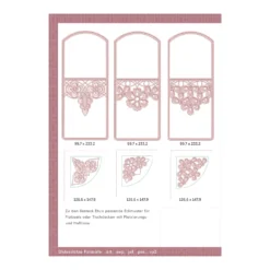 Windesign Stickmuster CD "Besteck Etui" (6 Stickmuster Lace/ In The Hoop)