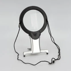 Purelite LED 2 In 1 Hände-Frei- Und Tisch-Standlupe (Ø 10 Mm Lupe 2+6-fache Vergrößerung)