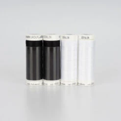 Amann Mettler Seralon No.100/ 200 M Garnset (2 X Schwarz/ 2 X Weiß)