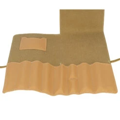 Kunstleder Utensilotasche/ Scherentasche Natur (faltbar/ 29 X 15 Cm/ 9 Fächer)