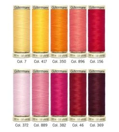Gütermann Allesnäher Nähfaden-Set-4 (10 Farben/ 100 M)
