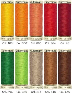 Gütermann Allesnäher Nähfaden-Set-1 (10 Farben/ 100 M)