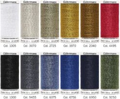 Gütermann Denim Nähfaden-Set-1 (12 Farben/ 100 M)
