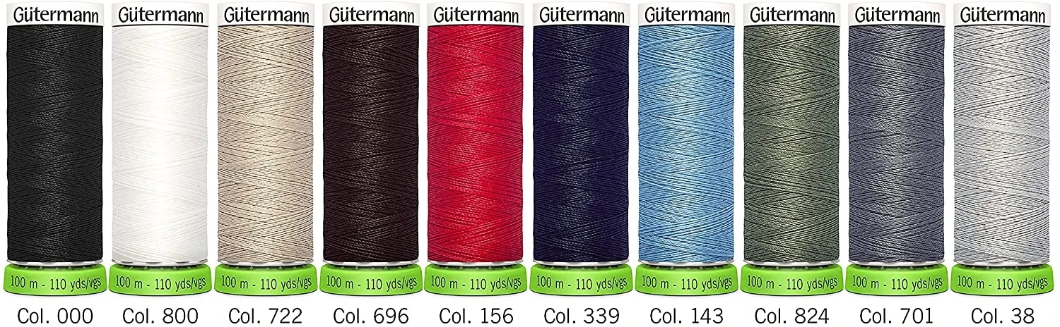 Gütermann RPet Allesnäher Nähfaden-Set-1 (10 Farben/ 100 M) 1 Gütermann RPet Allesnäher Nähfaden-Set-1 (10 Farben/ 100 M)