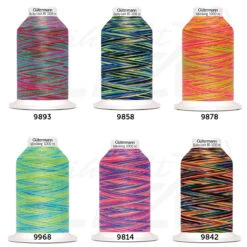 Gütermann Display Bulky-Lock No.80 Multicolour-2 (6 Farben/ 30 X 1000 M)