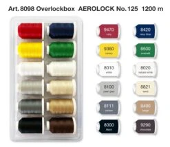 Madeira Aerolock No.125 Miniking-Box (12 Farben/ 1200 M)