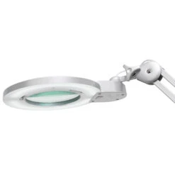 Semplix LED Lupen-Tischlampe Silber (60 PCS LED/ 3D Linse/ Dimmbar/ Tischklemme) -NähKunst Angebote Store 10025077 06