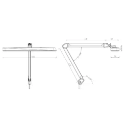 Semplix LED Arbeits-Tischlampe Weiß (324 LED/ Dimmbar In 5 Stufen/ Tischklemme) -NähKunst Angebote Store 10025079 12