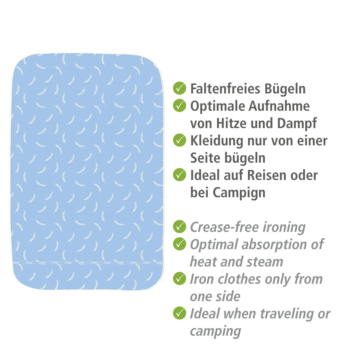 Wenko Bügeldecke AIR Comfort (130 X 65 Cm/ Blau/ Weiß) 7 Wenko Bügeldecke AIR Comfort (130 X 65 Cm/ Blau/ Weiß) – Bild 7