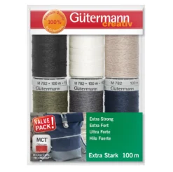 Gütermann Nähfaden-Set Extra Stark 734528-1 (6 Spulen/ 100 M)
