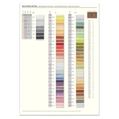 Amann Mettler Silk-Finish Cotton Farbkarte (gewickelt/ Echte Fäden) -NähKunst Angebote Store 10025732 farbkarte silk finish cotton 5