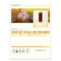 Amann Mettler Silk-Finish Cotton Farbkarte (gewickelt/ Echte Fäden) -NähKunst Angebote Store 10025732 farbkarte silk finish cotton 7