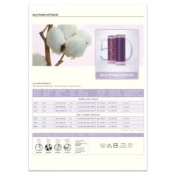 Amann Mettler Silk-Finish Cotton Farbkarte (gewickelt/ Echte Fäden) -NähKunst Angebote Store 10025732 farbkarte silk finish cotton 9