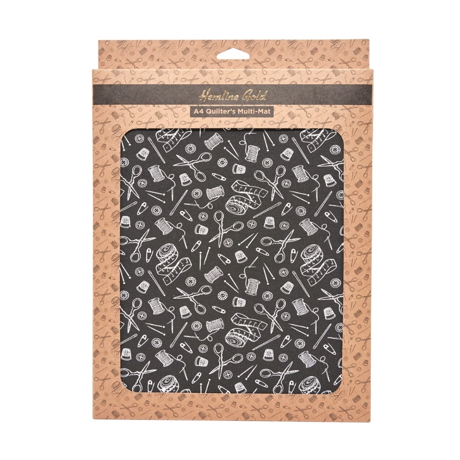 Hemline Gold Quilters Multifunktionsmappe (30 X 24 X 2,5 Cm/ Schwarz/ Weiß) 1 Hemline Gold Quilters Multifunktionsmappe (30 X 24 X 2,5 Cm/ Schwarz/ Weiß)