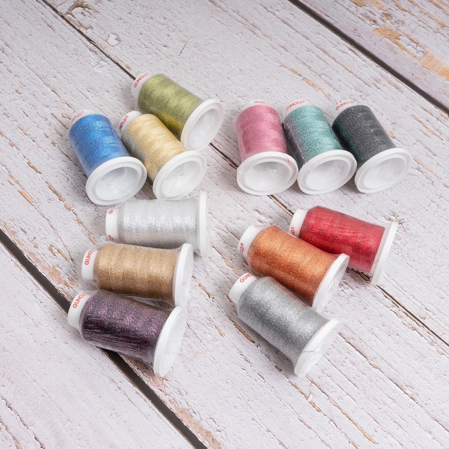 Gunold Poly Sparkle Miniking Stickgarn 12er-Box (12 Farben/ 1000 M) 1 Gunold Poly Sparkle Miniking Stickgarn 12er-Box (12 Farben/ 1000 M)