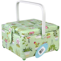 Groves Nähkasten "Pflanzenwelt" M (23 X 23 X 14 Cm)