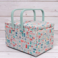 Groves Nähkasten L "Stitch In Time" (21 X 30,5 X 19,5 Cm)