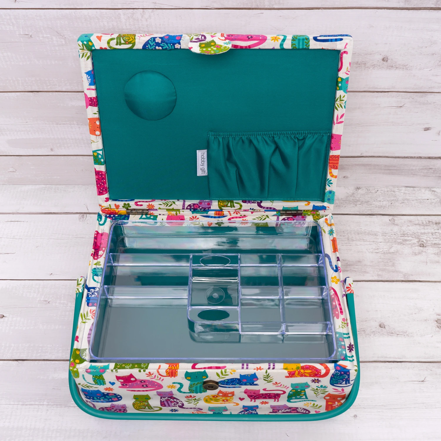 Groves Nähkasten L "Cats" (23,5 X 32 X 16,5 Cm) 2 Groves Nähkasten L "Cats" (23,5 X 32 X 16,5 Cm) – Bild 2