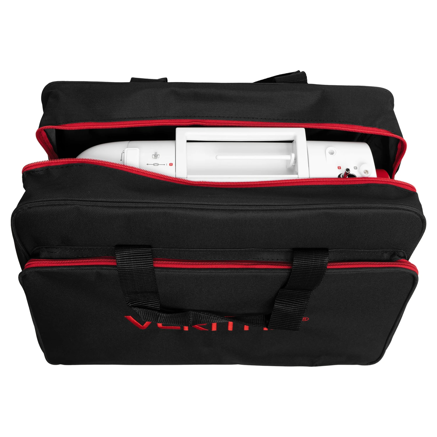 Veritas Nähmaschinentasche (schwarz/ Rot) 2 Veritas Nähmaschinentasche (schwarz/ Rot) – Bild 2