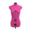 Schneiderpuppe/ Schneiderbüste DIANA "A" S Pink Mit Rollen (verstellbar)