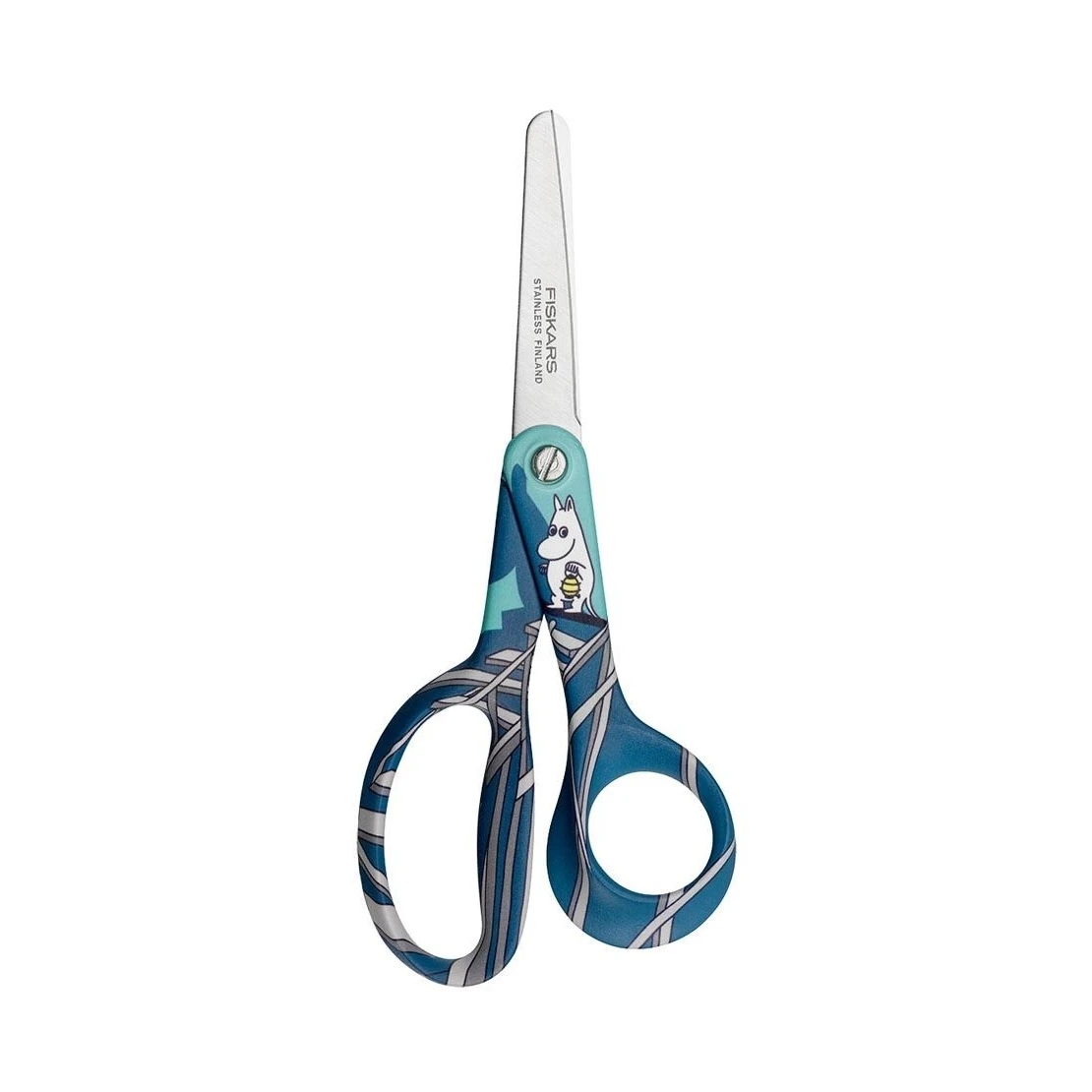 Fiskars Kinderschere Mumintroll (13 Cm/ Türkis/ Blau) 2 Fiskars Kinderschere Mumintroll (13 Cm/ Türkis/ Blau) – Bild 2