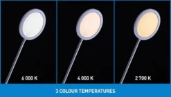 Daylight Tricolor LED Tischlampe / Tischleuchte (weiß) -NähKunst Angebote Store 10026447 tricolor 13