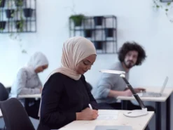 Daylight Foldi Go Netz + Akku LED Tischleuchte Mit Etui (weiß/ Grau) -NähKunst Angebote Store 10026448 foldi wei grau 11