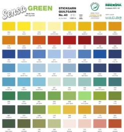 Madeira Sensa Green No.40 Garntruhe Groß (120 Farben/ 1000 M/ Weiß) -NähKunst Angebote Store 10026775 garntruhe weiss gross sena gruen 120 5